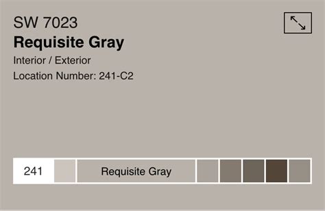 Sherwin Williams Requisite Gray Sw7023