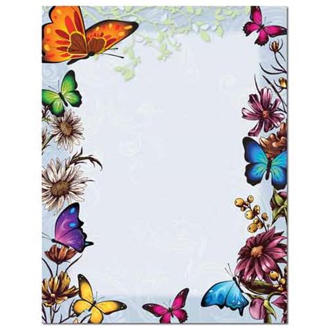 Butterfly Paper Borders