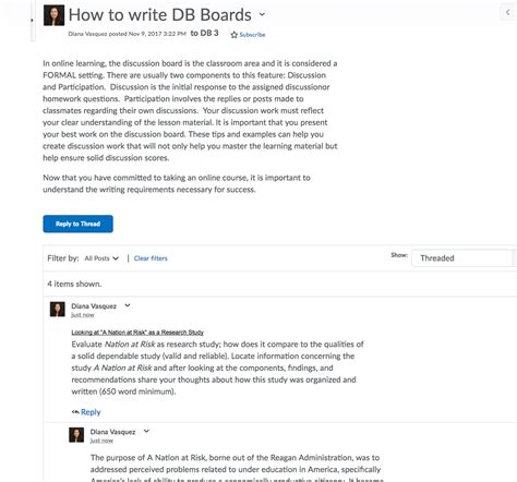 How To Save Your Discussion Board Thread For Your Brightspace