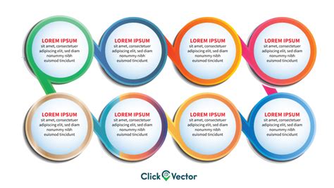 8 Steps Circle Infographic Vector Image Download Photo 1018
