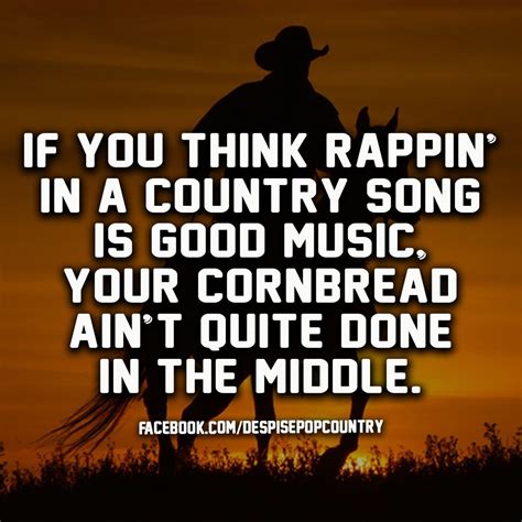If You Think Rappin In A Country Song Is Good Music Your Cornbread