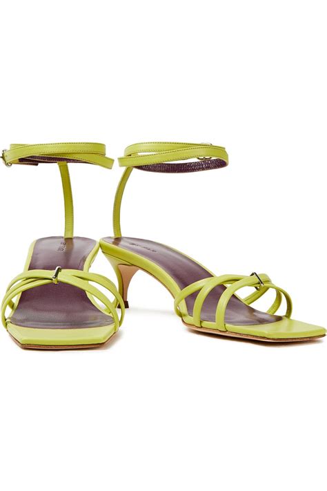 By Far Kaia Leather Sandals The Outnet