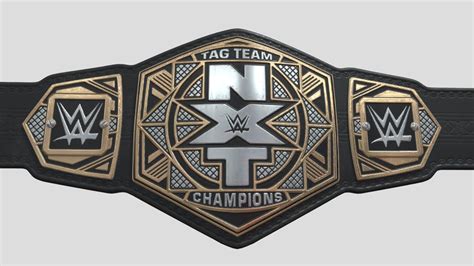 Wwe Nxt Tag Team Champions Belt Download Free 3d Model By