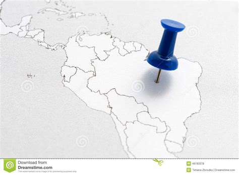 Brazil On Map Stock Photo Image Of Scene Contour South 46183378