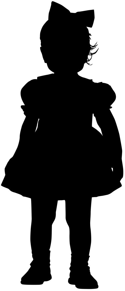 Little Girl Silhouette Clipart 10 Free Cliparts Download Images On