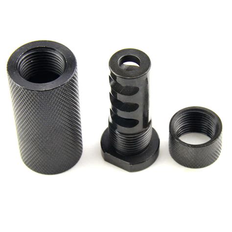 Steel 12x28 Thread Muzzle Brake For 223 1316 16 Threaded Sound F