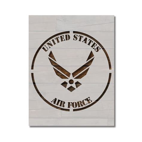 Us United States Air Force Stencil Template Reusable 85 X 11 For
