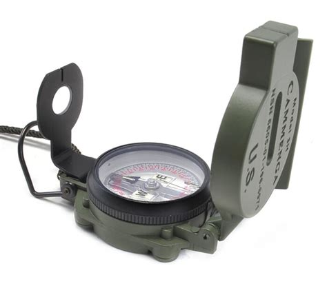 Gi Tritium Lensatic Compass With Pouch Newest Issue