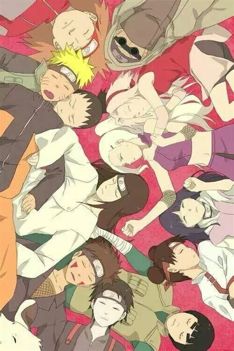 Konoha 11 With Sai One Can Never Tell If Shino Is Sleeping Or Staring