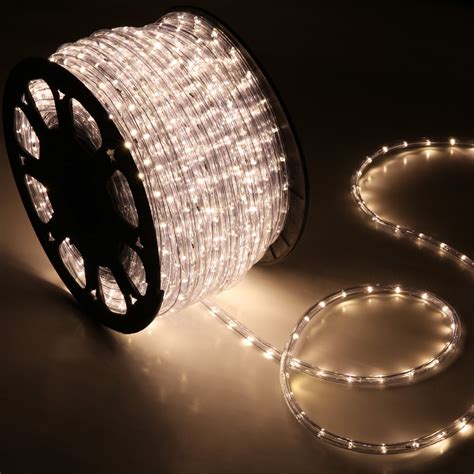 150 Warm White Led Rope Light Home Outdoor Christmas Lighting Wyz