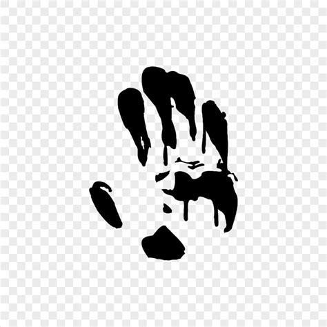 HD Black Hand Print Silhouette Clipart PNG Citypng