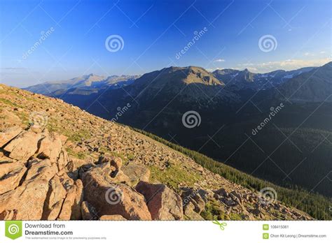 Superb Landscape In Rocky Mountain National Park Stock