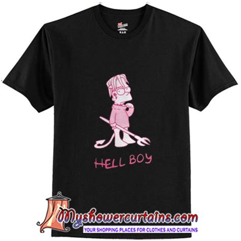 Lil Peep Hellboy Bart Simpson T Shirt Myshowercurtains