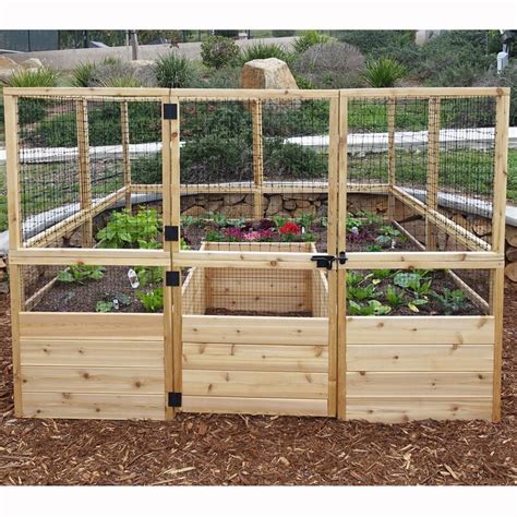 If you don't already have experience with raised bed gardening there are some really excellent, durable, beautiful raised bed kits available too please note that i suggest keeping raised garden beds at least 6 inches from wood fences and definitely your house. Outdoor Living Today 8 ft x 8 ft Cedar Raised Garden Bed ...