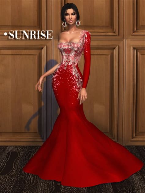 Mably Store Sunrise Dress • Sims 4 Downloads