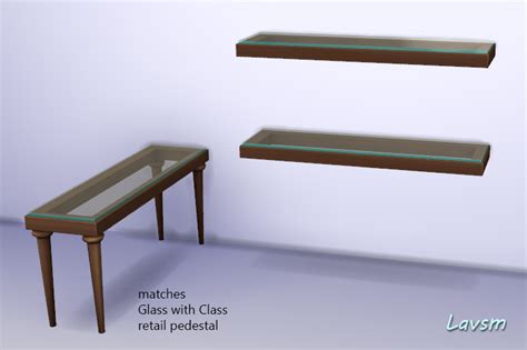 Sims 4 Creations By Lavsm Glass With Class Wall Display Shelves