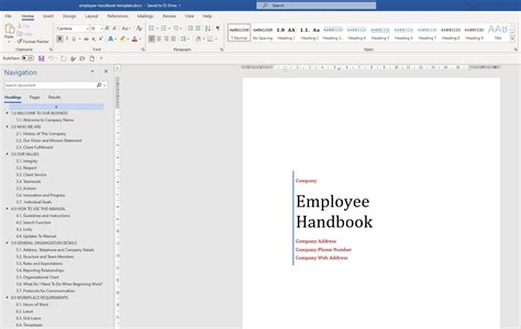 Employee Handbook Welcome Message From Ceo Archives Digital Documents