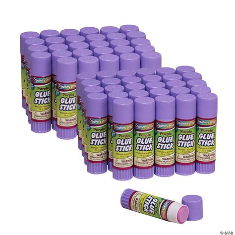 Creativity Street Glue Sticks Purple 070 Oz 30 Per Pack 2 Packs