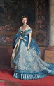 M. Gordigiani, Ritratto della regina Margherita di Savoia in abito ...