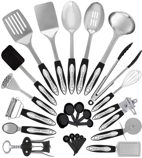 About 66% of these are utensils, 5% are flatware sets, and 3% are cooking tool sets. Stainless Steel Kitchen Utensil Set - 25 Cooking Utensils ...
