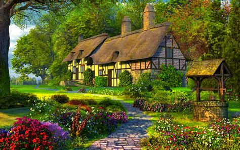 Cottage In Springtime