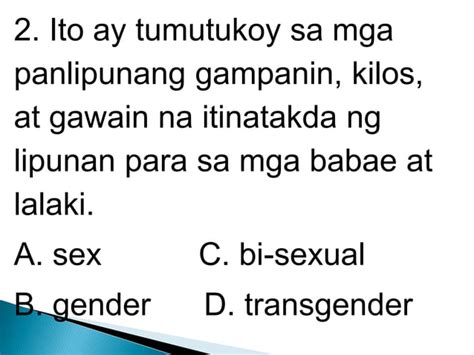 Pagkakaiba Ng Sex At Genderpptx