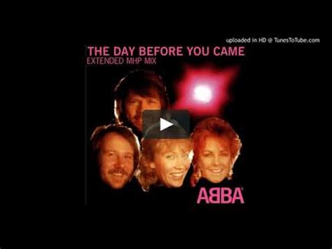 Abba The Day Before You Came Original Extended Mhp Mix Youtube
