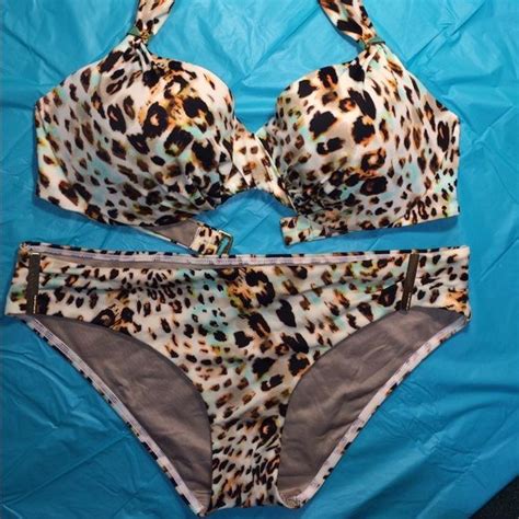 Victoria Secret Leopard Print Push Up Bikini Bikinis Push Up Bikini