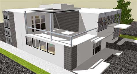 4612 exterior house scene sketchup model free download by ahuy quang. google_sketchup_training_in_hyderabad