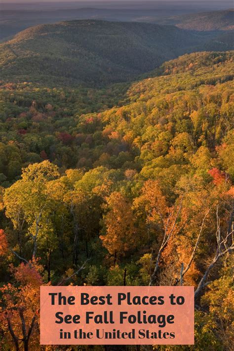 The Best Places To See Fall Foliage In The United States