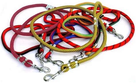 Multicolor Nylon Belims Dog Rope Leash 22 Mm For Pet Dogs Packaging