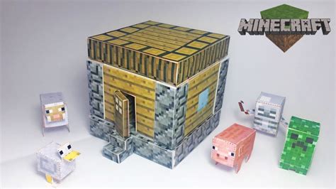 Minecraft Papercraft House Big How To Make A 3d Minecraft Bee Free