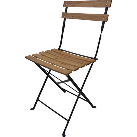 Chaise jardin pliante bois metal – Table de lit