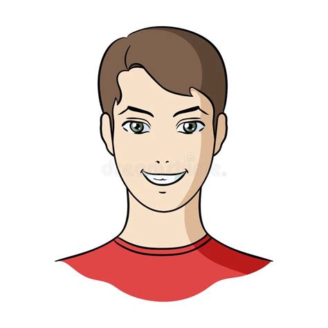 Avatar Of A Man With Brown Hairavatar And Face Single Icon In Cartoon