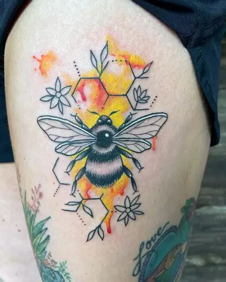 Discover More Than 79 Bee And Honeycomb Tattoo Best Thtantai2