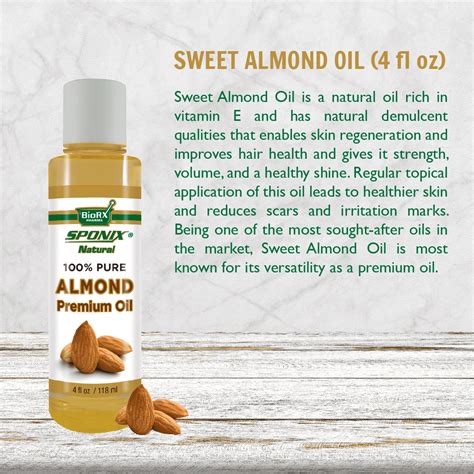 Almond Oil 4 Oz 118 Ml 100 Pure Almond Oil For Skincare And