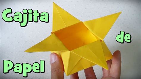 Caja De Papel Estrella Cajita De Origami Youtube