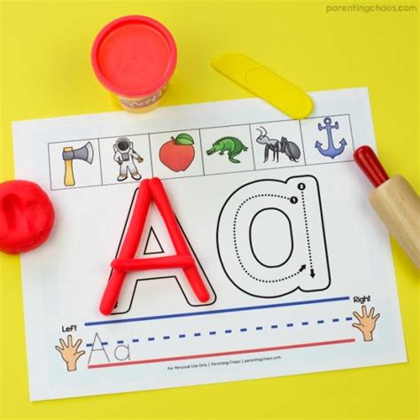 Alphabet Play Dough Mats With Free Printable Included