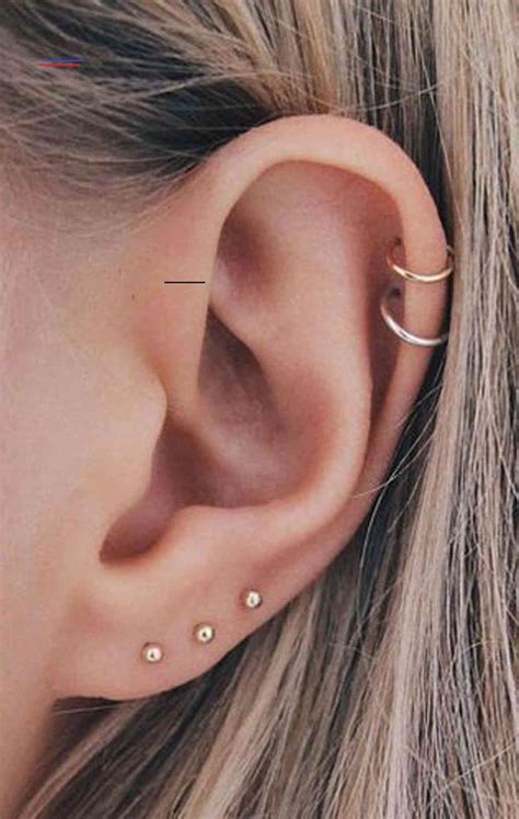 Famous Ear Piercing Ideas Both Ears References