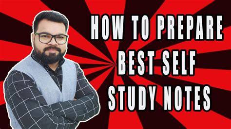 How To Prepare Best Self Study Notes Youtube