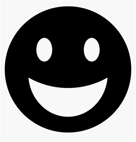 Smiley Face White Png Happy Face Silhouette Png Transparent Png Kindpng