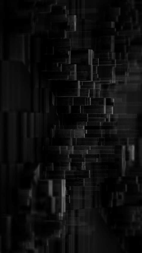 Abstract Glitch Background Black Dark Icreate Minimalistic Hd