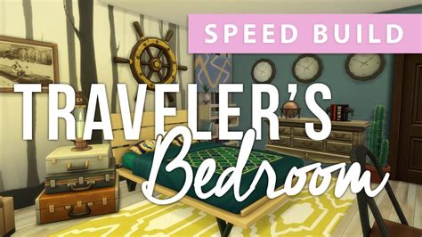 Travelers Bedroom The Sims 4 Speed Build Youtube