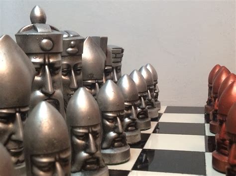 Gothic Chess Set Chess Pieces Peter Ganine Chess Set Metallic