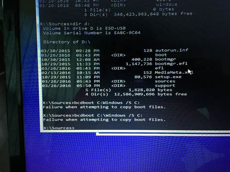 Failure When Attempting To Copy Boot Files Techsupport