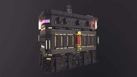 Realtime D Low Poly Cyberpunk City Cgtrader Images And Photos Finder
