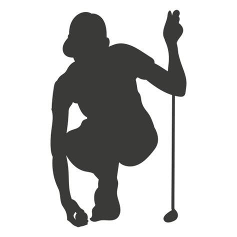 Golf Player Silhouette Golf Transparent Png And Svg Vector File