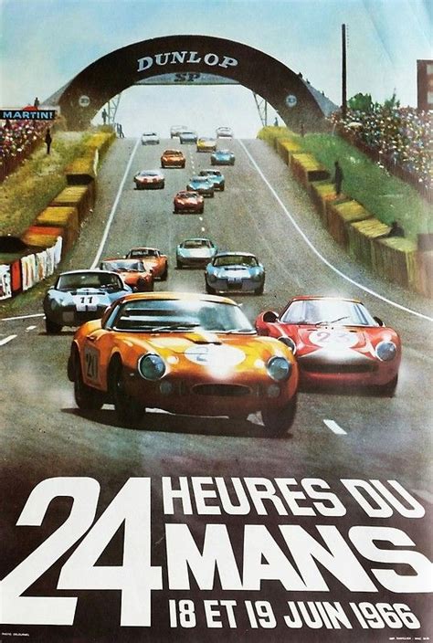 24hs Le Mans 1966 Canvas Prints By Alma Studio Redbubble Le Mans