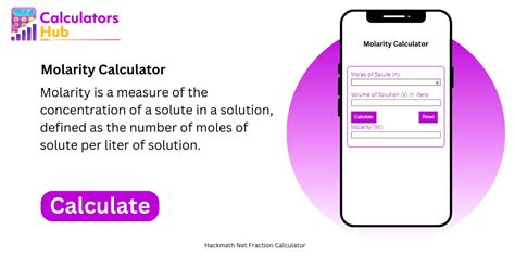 Calculadora De Molaridade Online CalculatorsHub