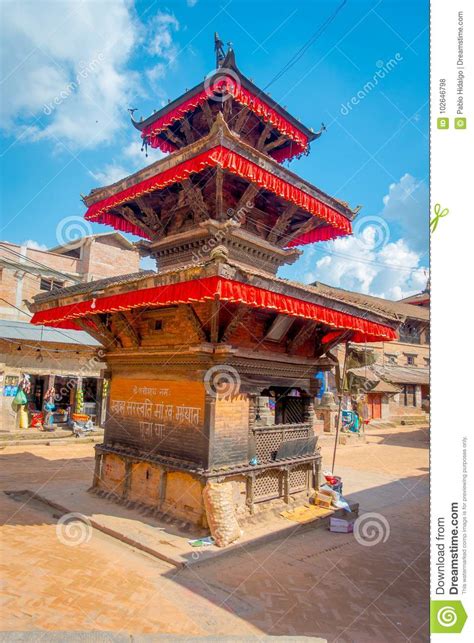 Bhaktapur Nepal November 04 2017 Ancient Hindu Temple
